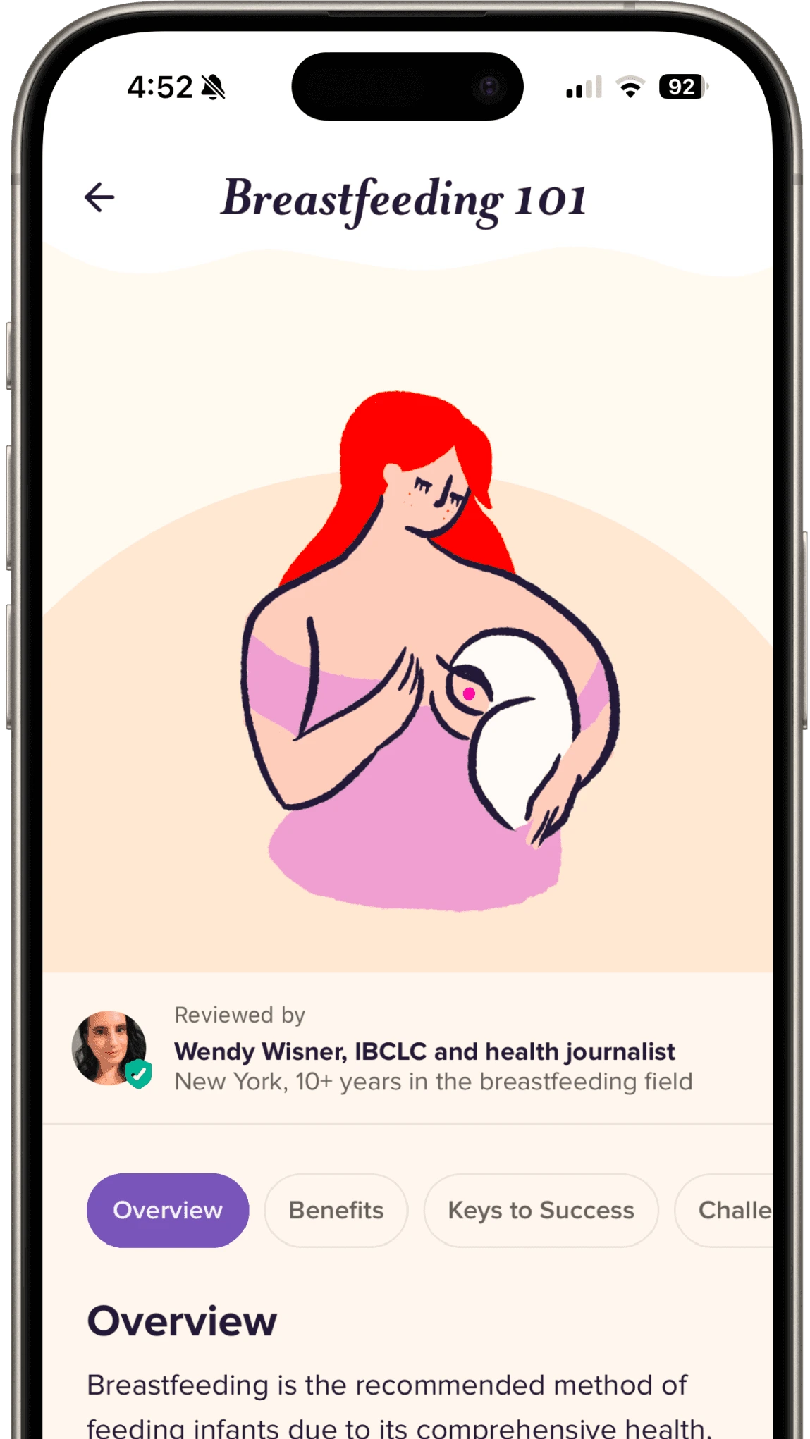 Breastfeeding 101 article